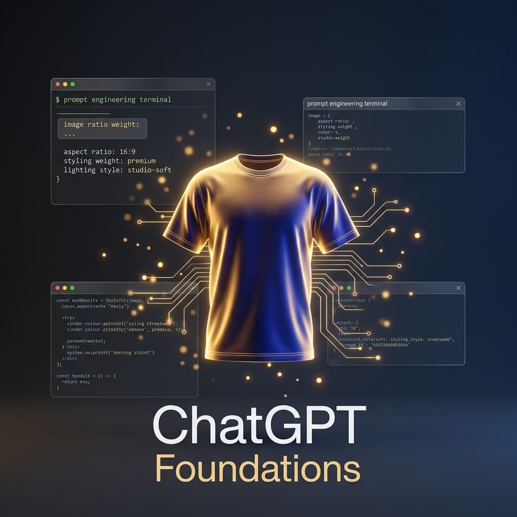 YouTube 缩略图 - ChatGPT 基础课程产品视觉图