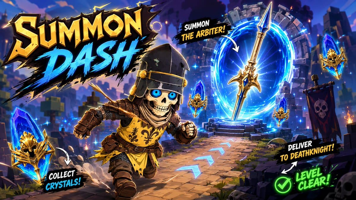 YouTube 缩略图 - Summon Dash Roblox 奇幻风格缩略图