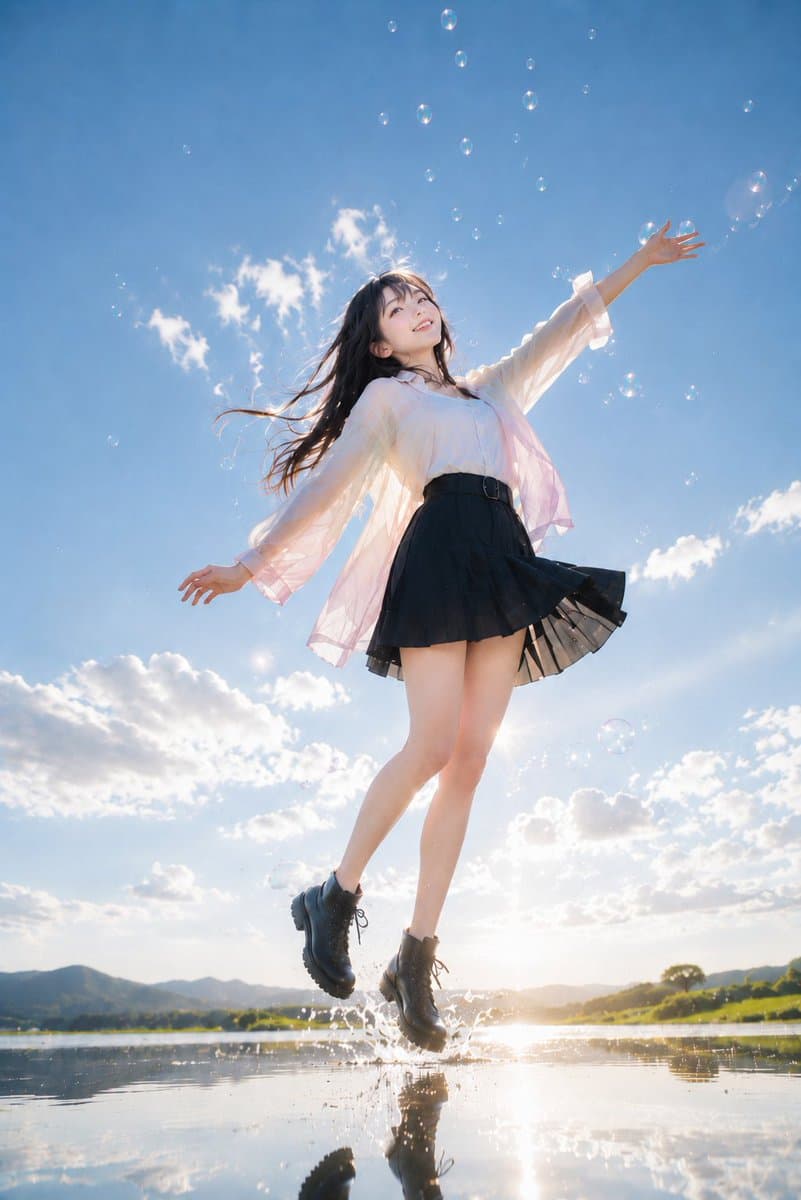 个人资料 / 头像 - 阳光湖畔的跳跃少女