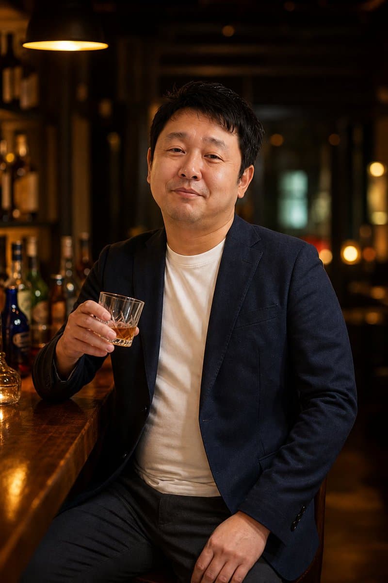 个人资料 / 头像 - 威士忌酒吧里的中年男子