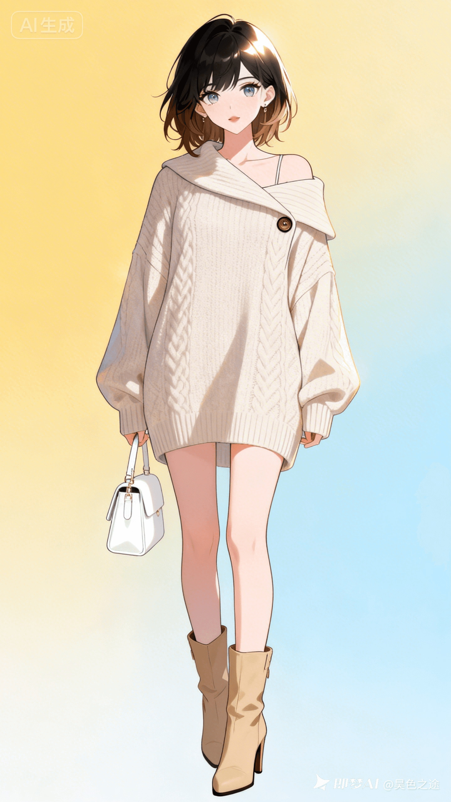 治愈系柔光OC女性